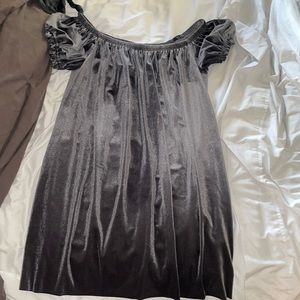 Urban Velvet off the shoulder dress